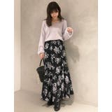 ヴィンテージフラワーティアードスカート | MERCURYDUO | 詳細画像14