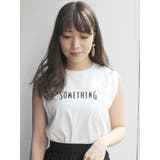 オフホワイト | 【SOMETHING×MERCURYDUO】ノースリTシャツ | MERCURYDUO
