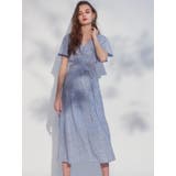 ブルー | 【Sweet×MERCURYDUO】小花柄ナローワンピース | MERCURYDUO