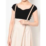 ブラック | ビスチェ風コンパクトランダムリブニット | MERCURYDUO