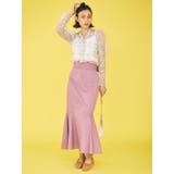 ステッチデザインタフタマーメイドスカート | MERCURYDUO | 詳細画像17 