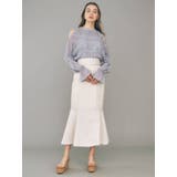 ステッチデザインタフタマーメイドスカート | MERCURYDUO | 詳細画像7 