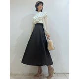 付け襟ヘリンボーンプリントブラウス | MERCURYDUO | 詳細画像2