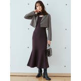 クロップドカーディガンセットマーメイドニットワンピース | MERCURYDUO | 詳細画像12