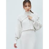 クロップドカーディガンセットマーメイドニットワンピース | MERCURYDUO | 詳細画像4