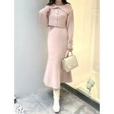 ベビーピンク | クロップドカーディガンセットマーメイドニットワンピース | MERCURYDUO