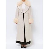 エコファー袖ウエストマークウールコート | MERCURYDUO | 詳細画像24