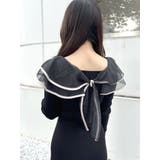 異素材ラッフルバックリボンニットワンピース | MERCURYDUO | 詳細画像13 