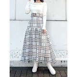 カラーチェックティアードドッキングワンピース | MERCURYDUO | 詳細画像2 