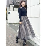 チュールドッキング2WAYニットワンピース | MERCURYDUO | 詳細画像33 