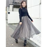 チュールドッキング2WAYニットワンピース | MERCURYDUO | 詳細画像34 