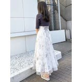 チュールレイヤードニットドッキングワンピース | MERCURYDUO | 詳細画像8 