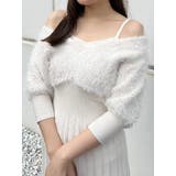 2WAYフェザードッキングニットワンピース[品番:MKSW0057038 2WAYフェザードッキングニットワンピース[品番:MKSW0057038