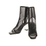 ブラック | オープントゥメッシュブーツ | MERCURYDUO