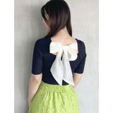 2WAY異素材BIGリボンニット | MERCURYDUO | 詳細画像17 