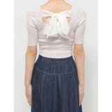 ピンク | 2WAY異素材BIGリボンニット | MERCURYDUO