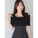 ナローストラップバックスリットリブニット | MERCURYDUO | 詳細画像3 