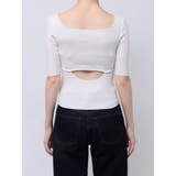 ナローストラップバックスリットリブニット | MERCURYDUO | 詳細画像30 