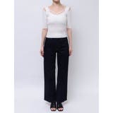 ナローストラップバックスリットリブニット | MERCURYDUO | 詳細画像35 