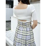 ナローストラップバックスリットリブニット | MERCURYDUO | 詳細画像9 