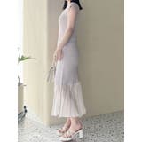 バイカラーシースルーヘムニットワンピース | MERCURYDUO | 詳細画像13