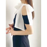 ブラック | ショルダーリボンニットワンピース | MERCURYDUO