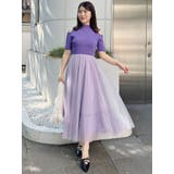 チュールドッキングオープンショルダーワンピース | MERCURYDUO | 詳細画像10 