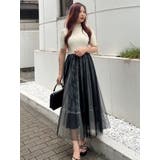 チュールドッキングオープンショルダーワンピース | MERCURYDUO | 詳細画像18 