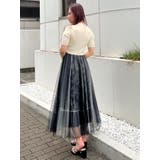 チュールドッキングオープンショルダーワンピース | MERCURYDUO | 詳細画像19 