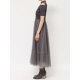 チュールドッキングオープンショルダーワンピース | MERCURYDUO | 詳細画像25 