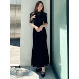 2WAYオーガンジードッキングラッフルニットワンピース | MERCURYDUO | 詳細画像10 