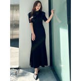 2WAYオーガンジードッキングラッフルニットワンピース | MERCURYDUO | 詳細画像11 