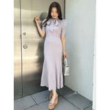 2WAYオーガンジードッキングラッフルニットワンピース | MERCURYDUO | 詳細画像15 