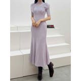 2WAYオーガンジードッキングラッフルニットワンピース | MERCURYDUO | 詳細画像2 