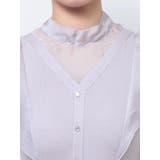 2WAYオーガンジードッキングラッフルニットワンピース | MERCURYDUO | 詳細画像22 