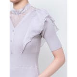 2WAYオーガンジードッキングラッフルニットワンピース | MERCURYDUO | 詳細画像23 