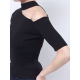 ショルダーパールチェーンニット | MERCURYDUO | 詳細画像23 