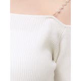 ショルダーパールチェーンニット | MERCURYDUO | 詳細画像34 