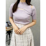 ラベンダー | 2WAYカットアウトニット | MERCURYDUO