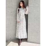 花柄プリーツティアードワンピース | MERCURYDUO | 詳細画像10