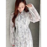 花柄プリーツティアードワンピース | MERCURYDUO | 詳細画像11
