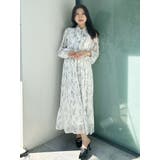 花柄プリーツティアードワンピース | MERCURYDUO | 詳細画像16