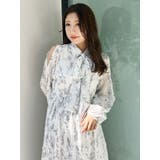 花柄プリーツティアードワンピース | MERCURYDUO | 詳細画像17