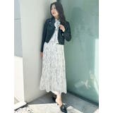 花柄プリーツティアードワンピース | MERCURYDUO | 詳細画像18