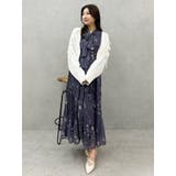 花柄プリーツティアードワンピース | MERCURYDUO | 詳細画像21