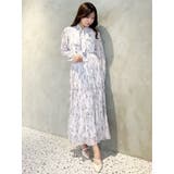 花柄プリーツティアードワンピース | MERCURYDUO | 詳細画像29