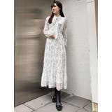 花柄プリーツティアードワンピース | MERCURYDUO | 詳細画像3