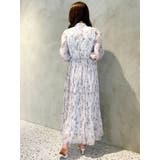 花柄プリーツティアードワンピース | MERCURYDUO | 詳細画像30