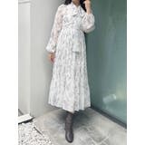 花柄プリーツティアードワンピース | MERCURYDUO | 詳細画像33