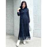 花柄プリーツティアードワンピース | MERCURYDUO | 詳細画像36